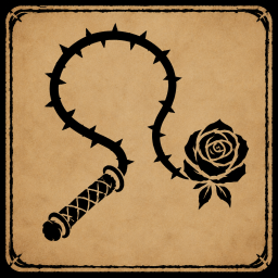 Thornwhip Games logo — a thorned vine coiled into a whip, beside a rose